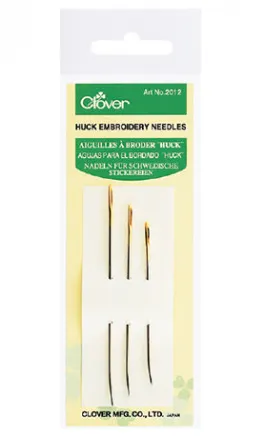 Clover Broderinålar Böjd Spets 3 Storlekar 3 Stycken