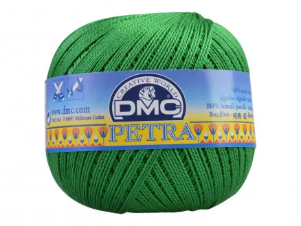 DMC Petra nr. 5 Virkgarn Unicolor 5700 Mörkgrön